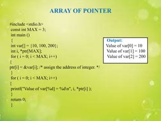 Pointer in c | PPT