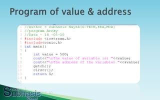 Pointer in c++ part1 | PPT