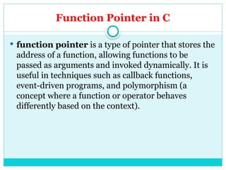 Pointers c language and programming.pptx