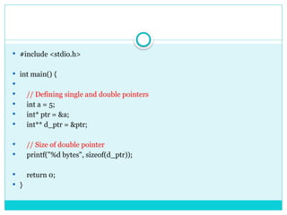 Pointers c language and programming.pptx