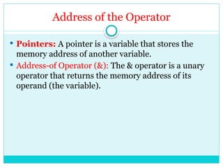 Pointers c language and programming.pptx