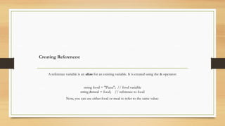 Pointers and References. M | PPTX
