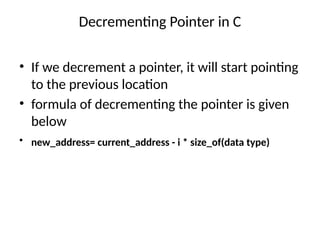 Pointers and structures for beginners in c | PPTX