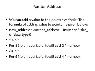 Pointers and structures for beginners in c | PPTX