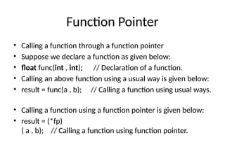 Pointers and structures for beginners in c | PPTX