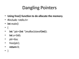 Pointers and structures for beginners in c | PPTX