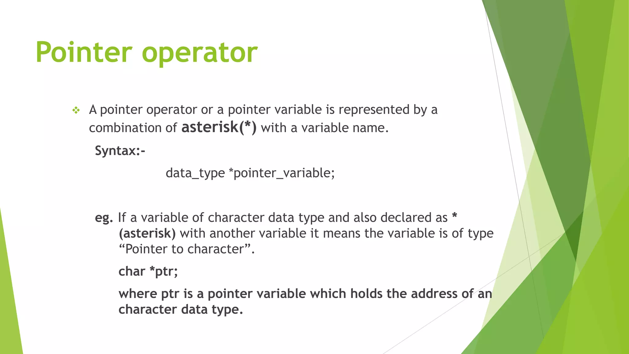 Pointers in c++ | PPTX