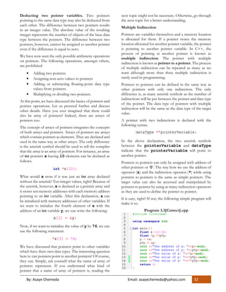 Pointers in c++ | PDF