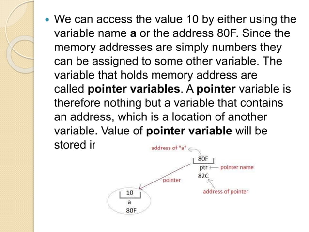 Pointers in c language | PPTX