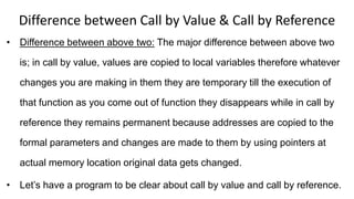 Pointers lesson 5 (double pointer, call by value, call_by_reference) | PPT