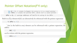 Pointer Offset Notation(FYI only)
 