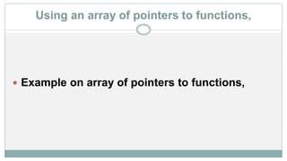Pointer to function 2 | PPT