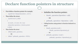 Pointer to function 2 | PPT