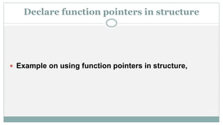 Pointer to function 2 | PPTX