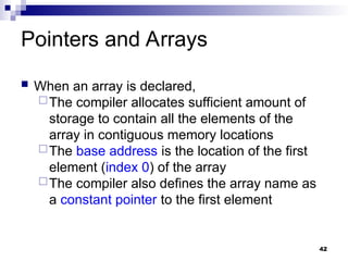 Pointer in programming in c for b.tech students | PPT