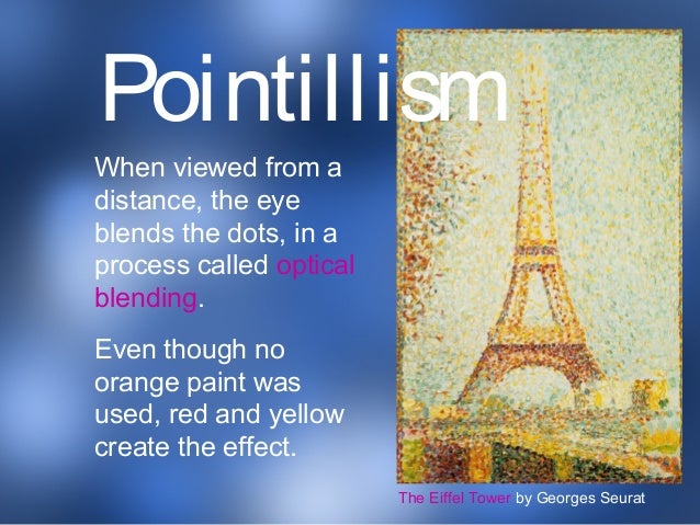 Pointillism For Kids Eiffel Tower