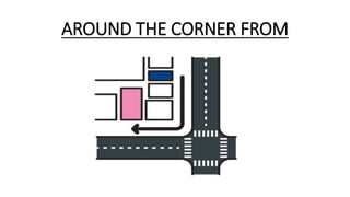 AROUND THE CORNER FROM
 