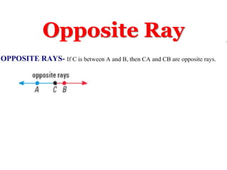 Opposite Ray
 