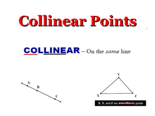 Collinear Points
Collinear Points
 