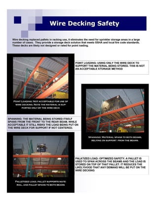 Warehouse: Wire Deck Safety