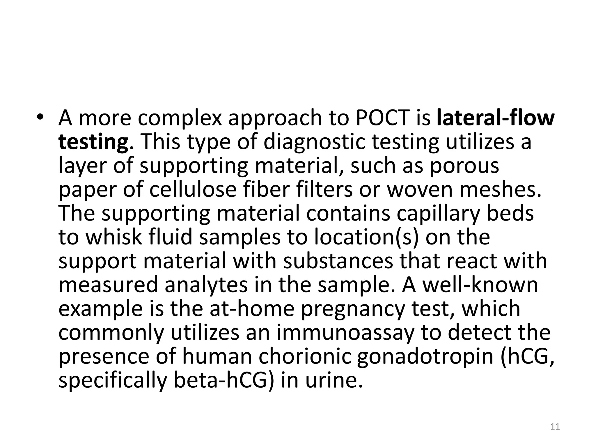 Point of Care Testing in selected laboratory | PPTX
