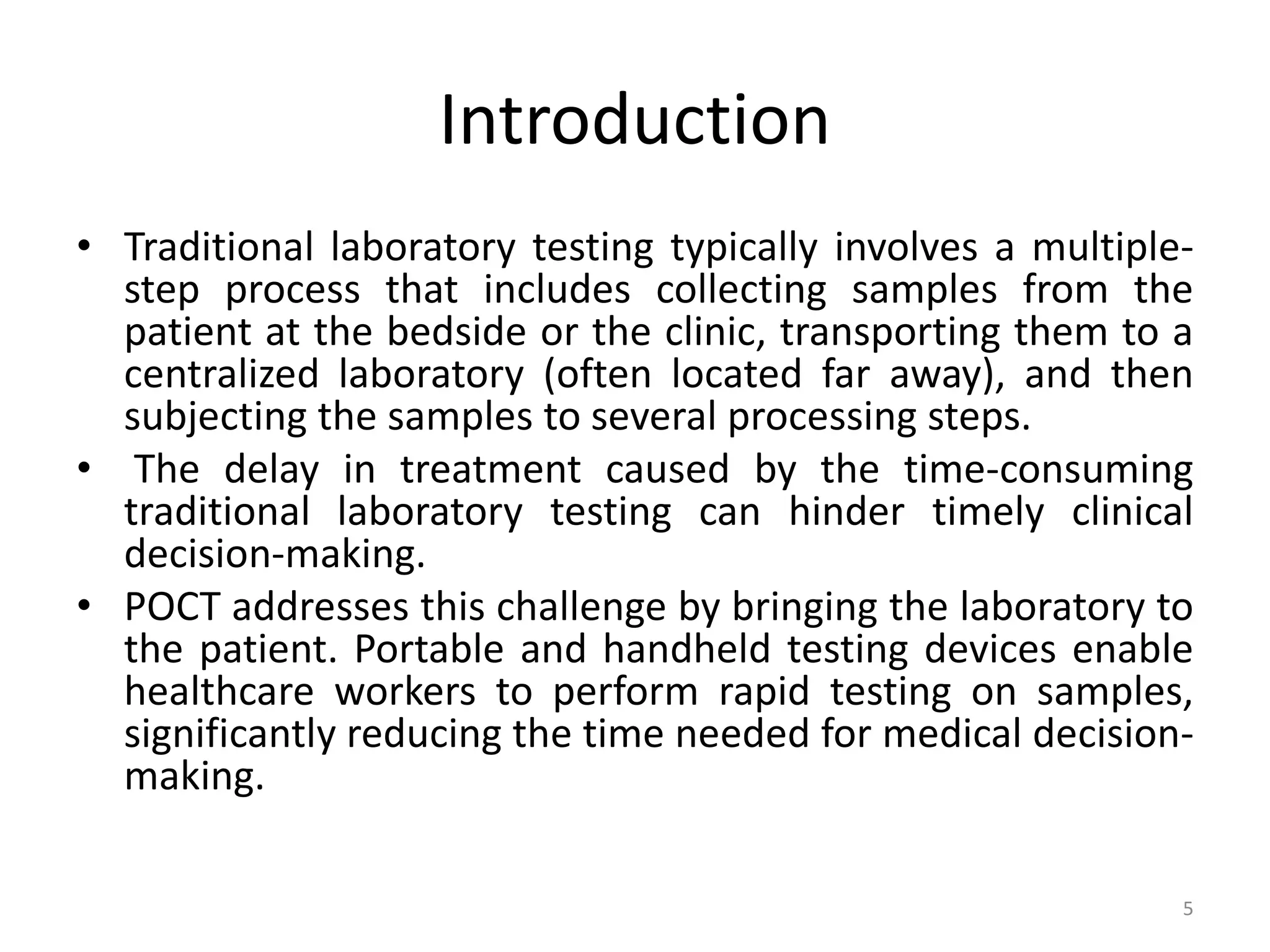 Point of Care Testing in selected laboratory | PPTX