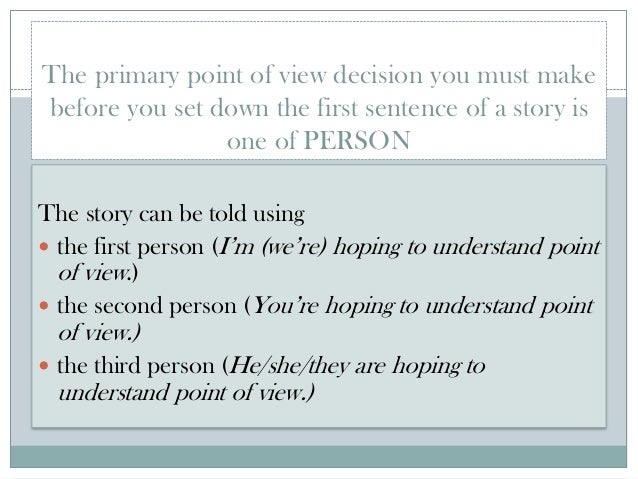 objective point of view