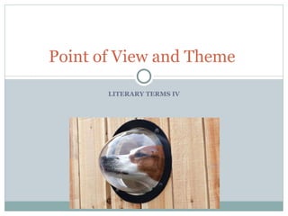 LITERARY TERMS IV Point of View and Theme  