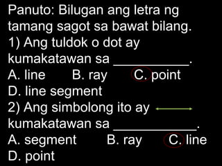 Tuldok Sign POINT,RAY.pptxnjshfjfjsosdyagdgajsjaxnmzb | PPTX