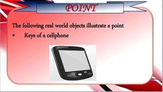 Point Real Life Example Objects Points, line, plane | PPTX