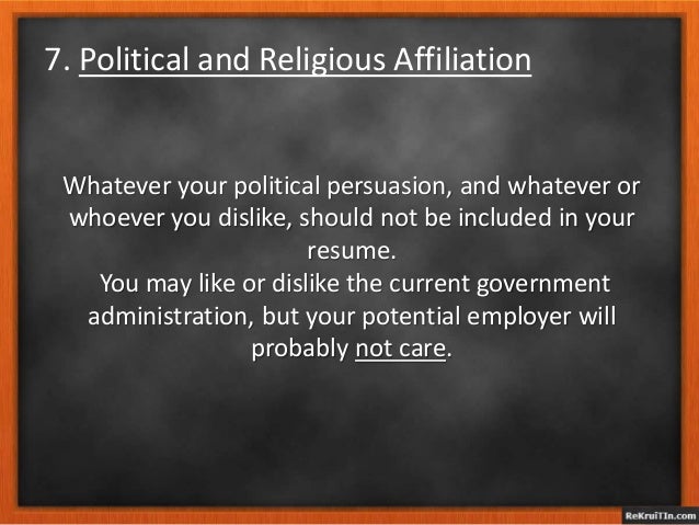 what should not be included in a resume