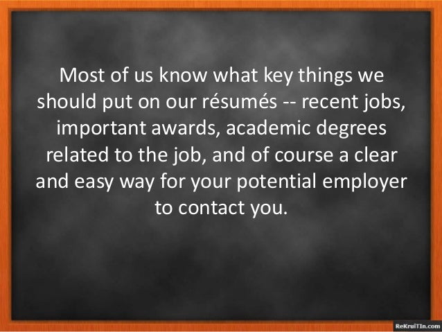 what not to include in a resumes