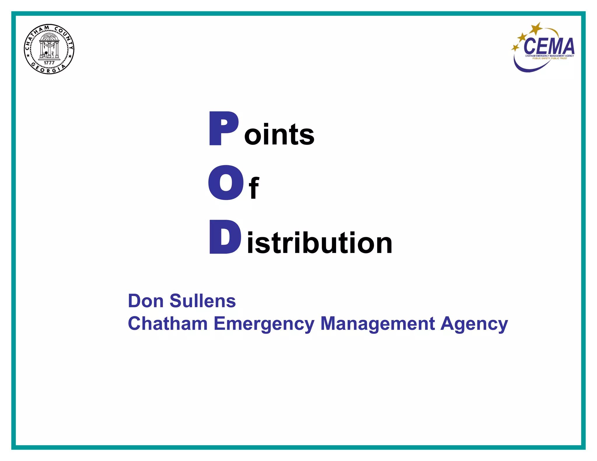 Points of distribution | PPT