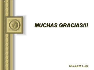 MUCHAS GRACIAS!!! MOREIRA LUIS 