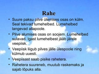 Rahetera pilved ja sademed | PPT