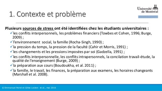 Intervenir sur le stress des étudiants par une recherche participativ…