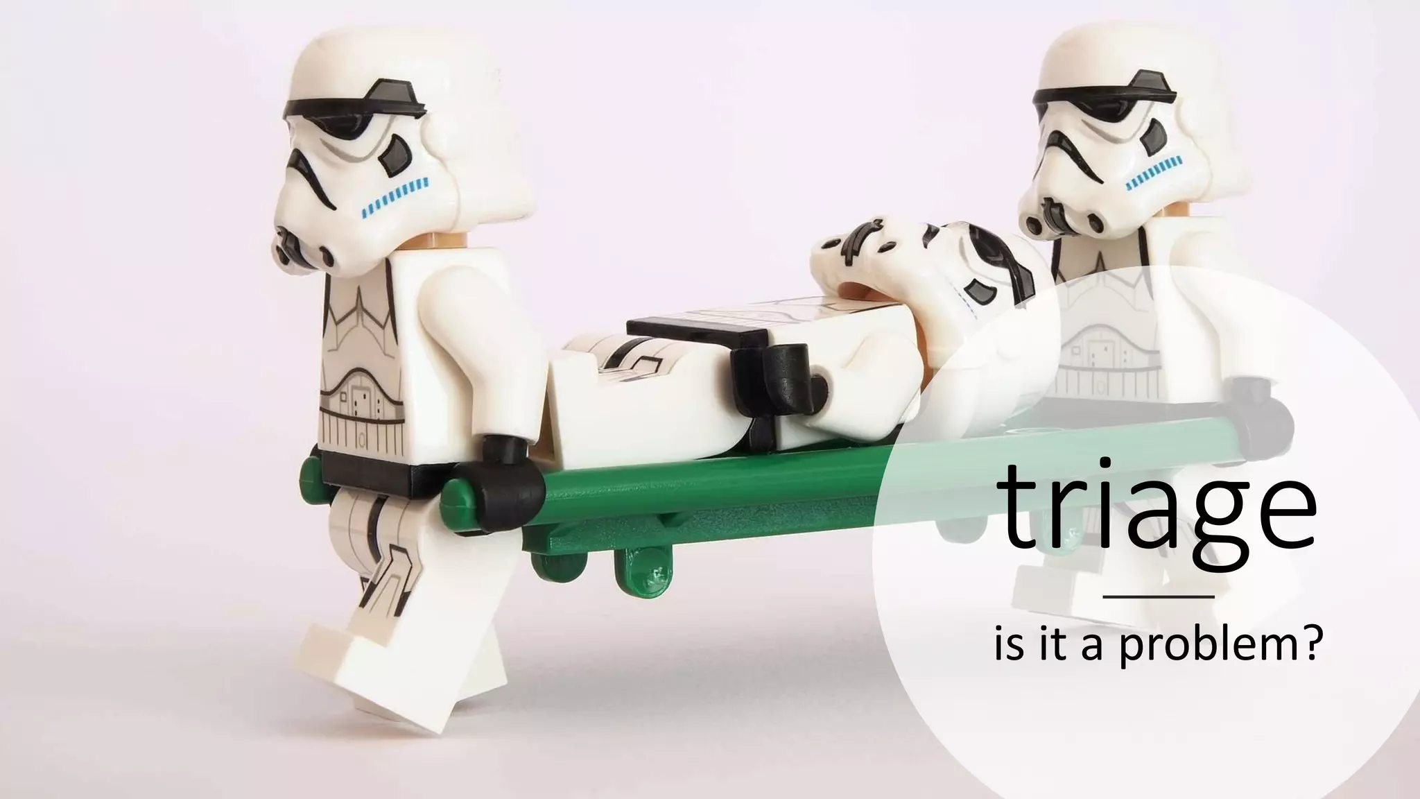 triage
is it a problem?
 