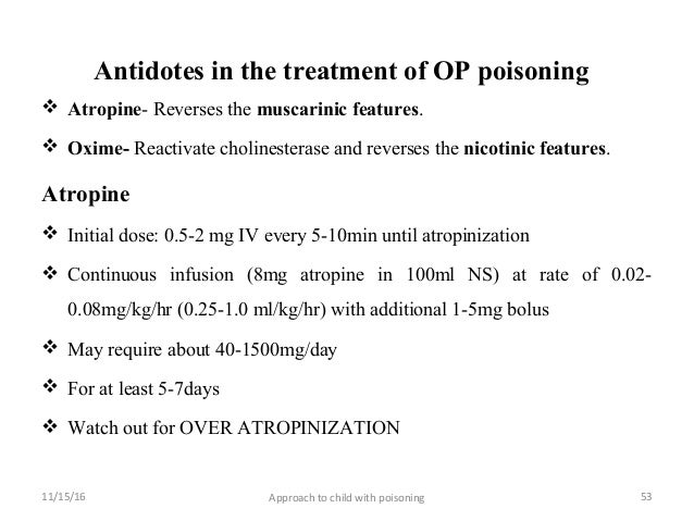antidote for organophosphate poisoning antidote for organophosphate poisoning