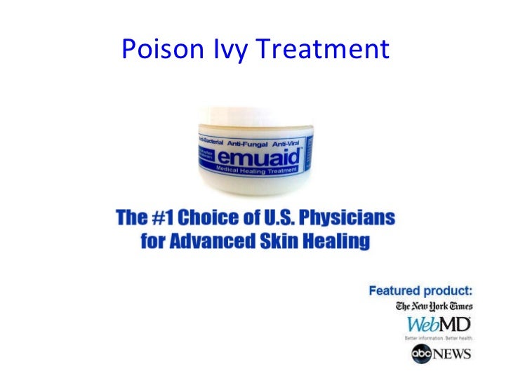 Poison ivy treatment