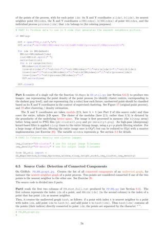 bb = 0.75 # see aa
r = 0.50 # to compute E[Tˆr], r0
# E[Tˆr] tends to r!/(lambda)ˆr as s tends to infinity
n1 = 10000 # compute E[N(B)], Var[N(B)]: k between -n1 and +n1
# n1 much larger than s (if F has thick tail)
# reduce n1 if program too slow [speed ˜ O(n1 log n1
n2 = 30000 # Simulation: Xk with index k between -n2 and +n2
#---
def main():
OUT=open(’PB_main.txt’,w) # computations saved in file pb.txt
line = TypetlambdatstatbtrtE[N]tVar[N]tP[N=0]t;
line = line+E[T]tVar[T]tE[Tˆr]n;
OUT.write(line)
for type in model:
s=0.05
while s = 40:
line=str(type)+t+str(llambda)+t+str(s)+t+str(aa)+t+str(bb)+t+str(r)+t
print(F = ,type, | lambda = ,llambda, | s=,s) # show progress on the screen
# Compute E[N(B)], Var[(B)], P[B=0] via formula
(exp,var,prod)=E_and_Var_N(type,llambda,s,aa,bb,n1)
line=line+str(exp)+t+str(var)+t+str(prod)+t
# Compute E[T], Var[T] via simulations
random.seed(seed) # to produce same random deviates each time (for replicability)
(exp,var,moment)=var_T(type,llambda,s,r,n2)
line=line+str(exp)+t+str(var)+t+str(moment)+n
OUT.write(line)
s=s+0.2
OUT.close()
6.2.1 Compute E[N(B)], Var[N(B)] and P[N(B) = 0]
This computation is done using the exact Formulas (3), (4) and (5). The input parameters are λ, s, a, b, with
B = [a, b]. See code below.
def E_and_Var_N(type,llambda,s,aa,bb,n):
# Return E[N(B)], Var[N(B)] and P[N(B)=0] with B=[aa, bb]
# expectation - E[N(B)]
# variance - Var[N(B)]
# product - P[N(B)=0]
# Type specifies the distribution F, lambda the intensity, s the scaling factor
variance=0
expectation=0
product=0
flag=0
for k in range(-n1,n1+1):
f1=CDF(type,llambda,s,k,bb)
f2=CDF(type,llambda,s,k,aa)
if 1-f1+f2 == 0:
flag=1
else:
product=product+math.log(1-f1+f2)
expectation=expectation+(f1-f2)
variance=variance+((f1-f2)*(1-f1+f2))
if flag==1:
product=0
72
 
