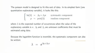 Understanding Poisson Regression for Modeling Count Data in GLMs | PPTX
