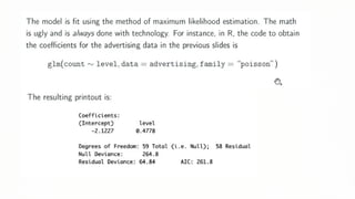 Understanding Poisson Regression for Modeling Count Data in GLMs | PPTX