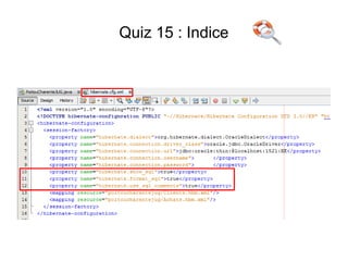 Quiz 15 : Indice
 
