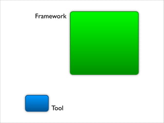 Framework




    Tool
 