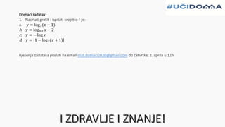 Pojam logaritma i logaritamska funkcija | PPTX