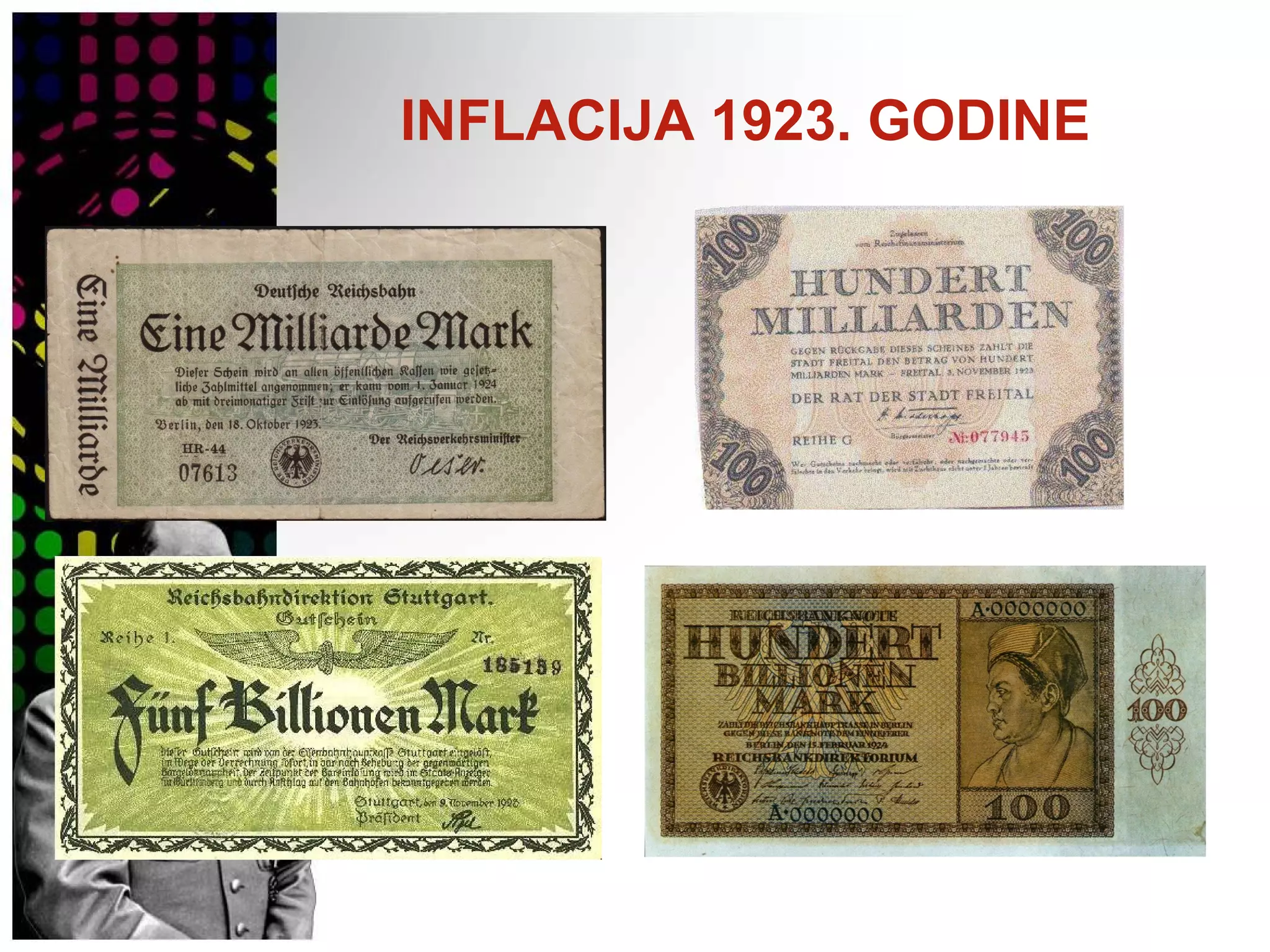 INFLACIJA 1923. GODINE
 