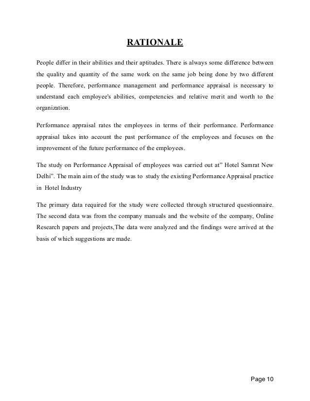 Phd thesis performance appraisal
