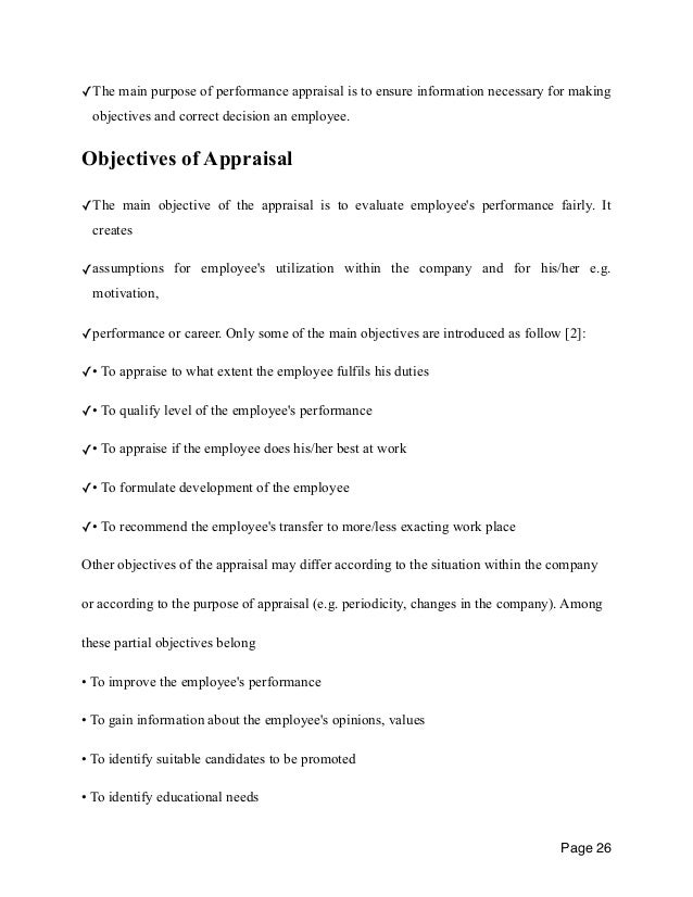 Phd thesis performance appraisal