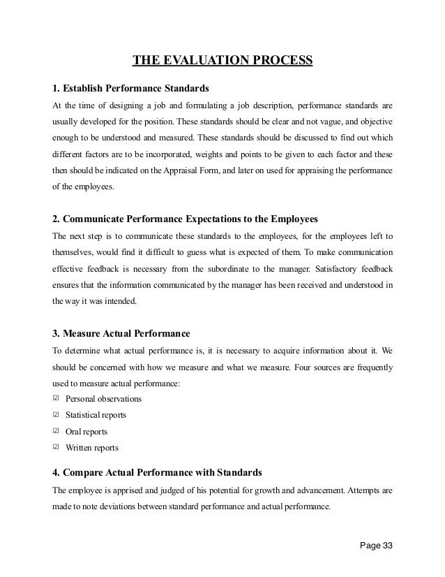 Dissertation proposals on performance appraisal