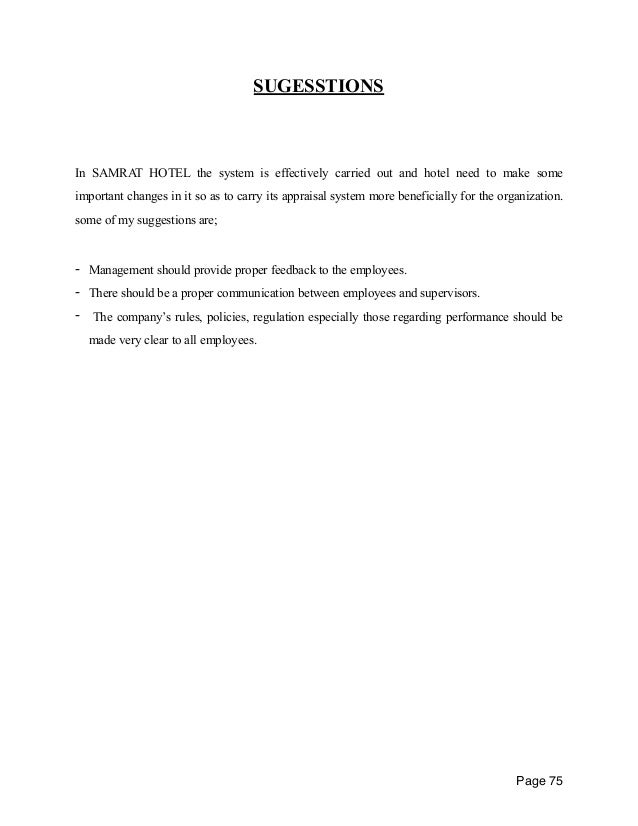 dissertation report on performance management system